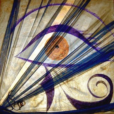 Peinture intitulée "L'Oeil d'Horus et l…" par Lorenadia Vidoni, Œuvre d'art originale, Huile