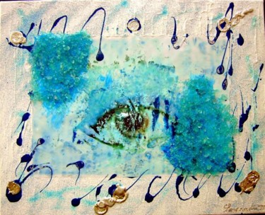 Painting titled "l'eau" by Lorenadia Vidoni, Original Artwork