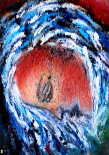 Картина под названием "Melancholy" - Lorenzina B, Подлинное произведение искусства, Пастель