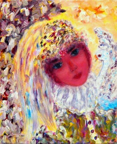 Painting titled "The Smile of Light" by Lorenzina B, Original Artwork, Acrylic