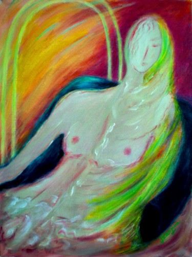 Malerei mit dem Titel "Peace of Mind" von Lorenzina B, Original-Kunstwerk, Acryl