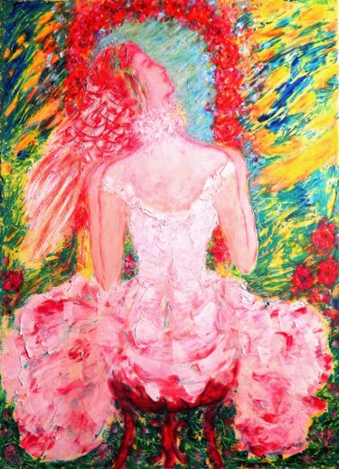 Pintura titulada "Summer Perfume, Sce…" por Lorenzina B, Obra de arte original, Acrílico