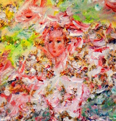 Pittura intitolato "The Roses Fall from…" da Lorenzina B, Opera d'arte originale, Acrilico