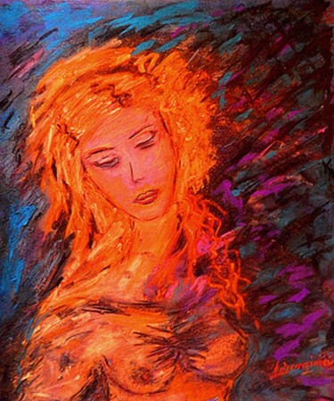 Pintura titulada "Come to Me..." por Lorenzina B, Obra de arte original, Pastel