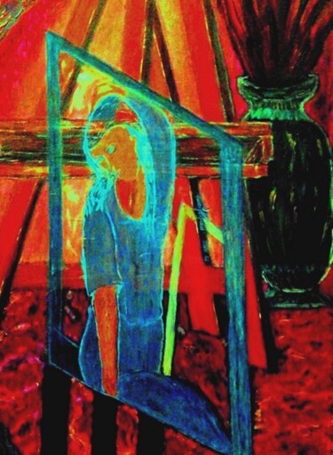Peinture intitulée "Jeanne" par Lorenzina B, Œuvre d'art originale, Acrylique