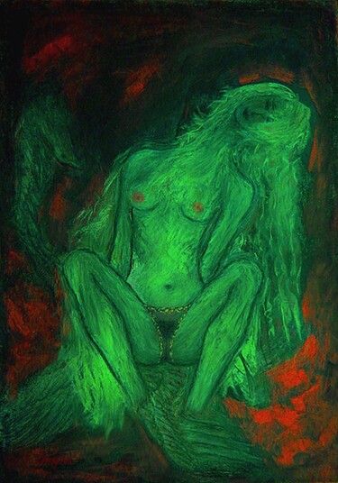 Картина под названием "Je m'appelle Rêve _…" - Lorenzina B, Подлинное произведение искусства, Пастель