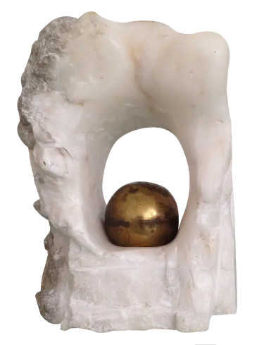 Sculpture titled "TEMPLUM DEITATIS ES…" by Lorenza Cavalli, Original Artwork, Stone