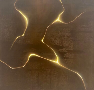 Картина под названием "LUMEN DESIDERII II" - Lorenza Cavalli, Подлинное произведение искусства, Масло Установлен на Деревянн…