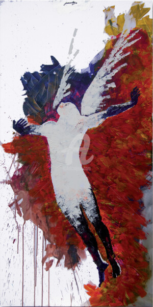 Pittura intitolato "fly-with-me-II" da Lorenzoars, Opera d'arte originale, Acrilico