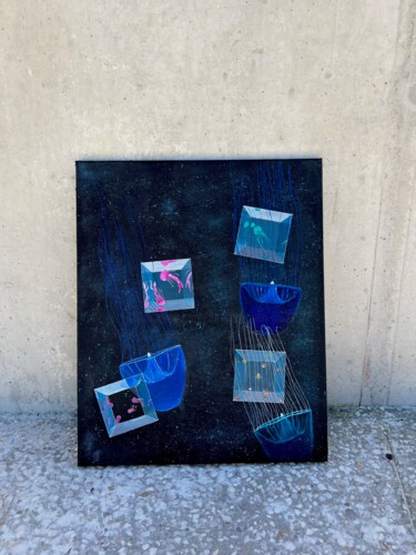 Картина под названием "matrice jelly" - Lorenzo Bulin, Подлинное произведение искусства, Акрил Установлен на Деревянная рама…