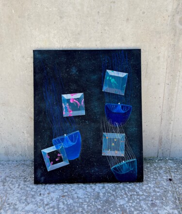 Картина под названием "matrice jelly" - Lorenzo Bulin, Подлинное произведение искусства, Акрил Установлен на Деревянная рама…