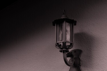 Photography titled "lanterna bianco e n…" by Lorenzo Corti, Original Artwork, Digital Photography