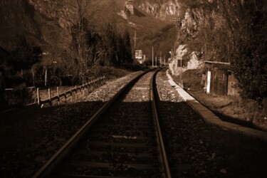 Fotografia intitulada "ferrovia" por Lorenzo Corti, Obras de arte originais, Fotografia digital