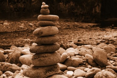 Photography titled "cairn" by Lorenzo Corti, Original Artwork, Digital Photography