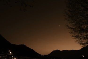 Fotografia intitolato "cielo notturno" da Lorenzo Corti, Opera d'arte originale, Fotografia digitale