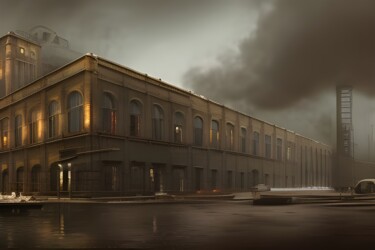 Arte digital titulada "vecchio edificio" por Lorenzo Corti, Obra de arte original, Imagen generada por IA