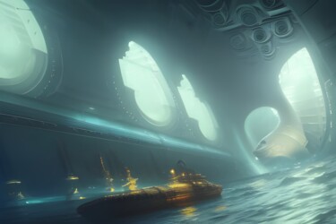 数字艺术 标题为“sottomarino” 由Lorenzo Corti, 原创艺术品, AI生成的图像