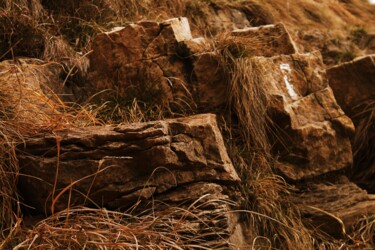Fotografia intitolato "rocce nella steppa" da Lorenzo Corti, Opera d'arte originale, Fotografia digitale