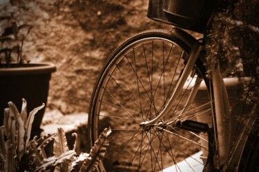 Fotografia intitulada "ruota della bici" por Lorenzo Corti, Obras de arte originais, Fotografia digital