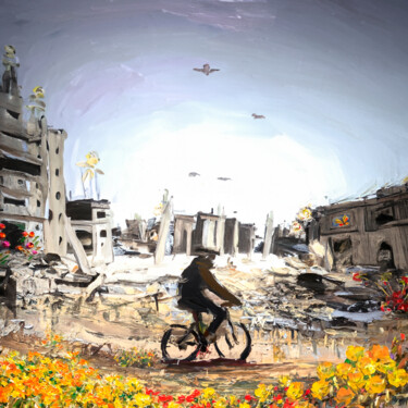 Художественная композиция под названием "GAZA" - Lorenzo Pittau, Подлинное произведение искусства, Столовое искусство