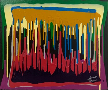 Pintura titulada "NEW MOSAIC LINE" por Lorenzo Polidori, Obra de arte original, Acrílico Montado en Bastidor de camilla de m…