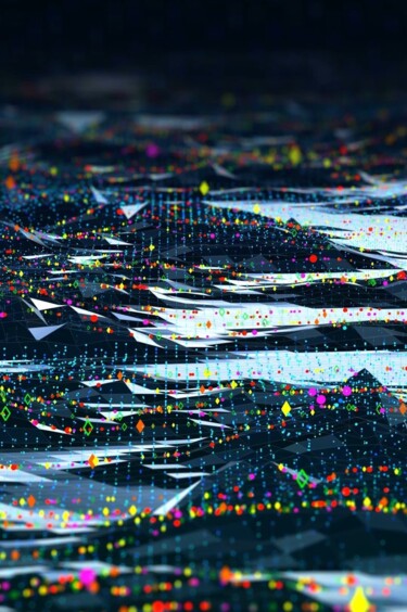 Arte digital titulada "Digital mar" por Lorenzo Polidori, Obra de arte original, Imagen generada por IA