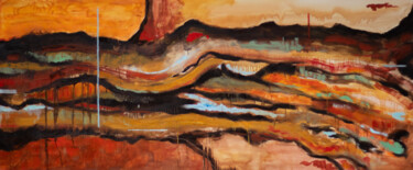 Pittura intitolato "Astratto 5" da Lorenzo Tentori, Opera d'arte originale, Olio Montato su Telaio per barella in legno