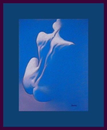 Peinture intitulée "Nu Bleu" par Giner, Œuvre d'art originale