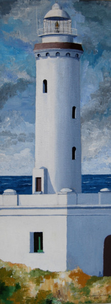 Pittura intitolato "il-faro.jpg" da Lorenzo Cataneo, Opera d'arte originale, Acrilico