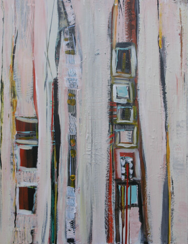 Картина под названием "Live Wire" - Loretta Kaltenhauser, Подлинное произведение искусства, Акрил Установлен на Деревянная р…