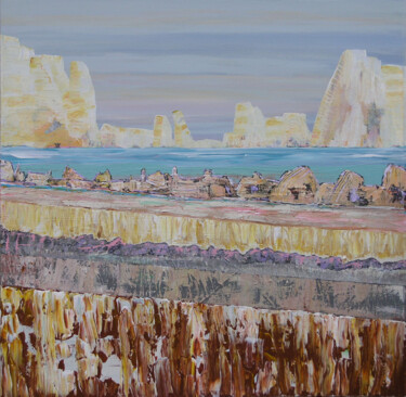 Картина под названием "Beyond the Ice Wall" - Loretta Kaltenhauser, Подлинное произведение искусства, Акрил Установлен на Де…