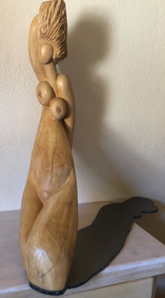 Sculpture titled "Ombre portée" by Lorette Perret, Original Artwork, Wood