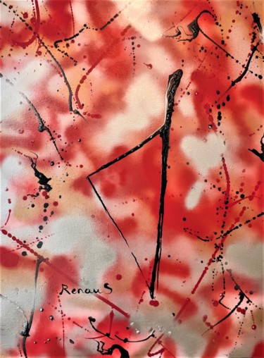 Картина под названием "STORIA CORSICA" - Lorie Renaud, Подлинное произведение искусства, Рисунок распылителем краски