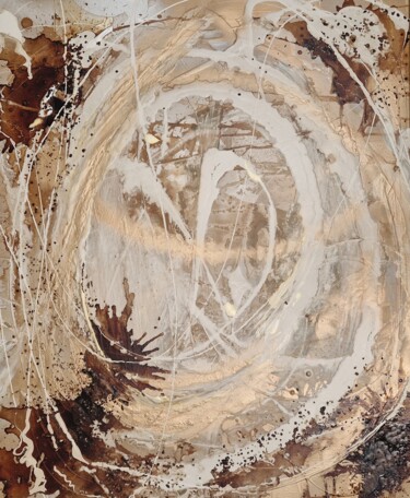 Картина под названием "COFFEE ART" - Lorie Renaud, Подлинное произведение искусства, Акрил Установлен на Деревянная рама для…