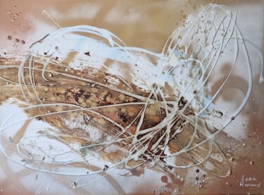Ζωγραφική με τίτλο "SYMPHONIE" από Lorie Renaud, Αυθεντικά έργα τέχνης, Ακρυλικό Τοποθετήθηκε στο Ξύλινο φορείο σκελετό
