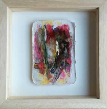 Painting titled "Petit plâtre 1" by Martine Swynghedauw, Original Artwork, Acrylic Mounted on Cardboard