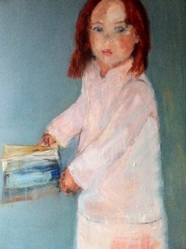 Painting titled "lena" by Martine Swynghedauw, Original Artwork, Oil