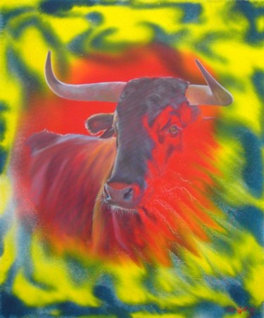Painting titled "los oros del toro" by Di Lorillot, Original Artwork