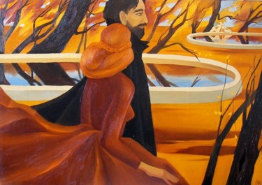 Malerei mit dem Titel "Осень" von Larisa Ilchenko, Original-Kunstwerk