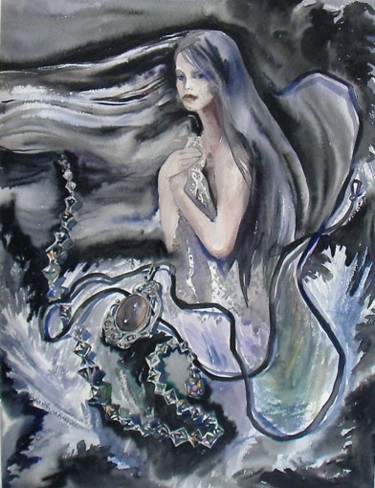 Painting titled "Зима" by Larisa Ilchenko, Original Artwork