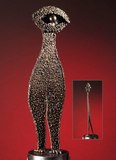 Sculpture titled "Françoise" by Robert Marcel Becker, Original Artwork, Metals