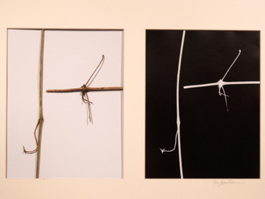 Collages intitolato ""Yin Yang 16"" da Robert Marcel Becker, Opera d'arte originale, fotografia a pellicola