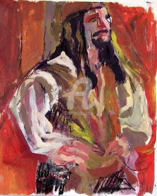 Pittura intitolato "Pirate#2" da Lori Solymosi, Opera d'arte originale