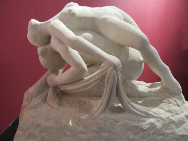 Sculpture titled "je t'aime moi non p…" by Lorus, Original Artwork, Stone