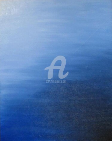 Картина под названием "Ejercicio en Azul" - Glenn Michael Morley, Подлинное произведение искусства