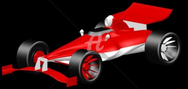 Digitale Kunst getiteld "F1 MotorSport _ Pow…" door Glenn Michael Morley, Origineel Kunstwerk, 3D-modellering