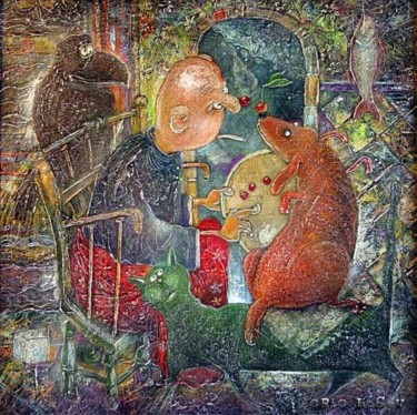 Картина под названием "Вишня-Черешня" - Grigory Losev, Подлинное произведение искусства