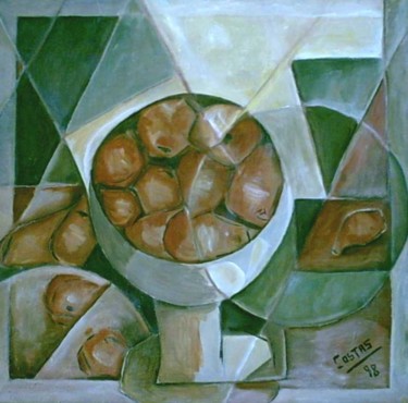 Pintura titulada ""frutera"" por Marta Costas, Obra de arte original, Oleo