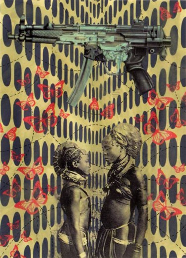 Collages titled "Equation of war" by Lost Beauty, Original Artwork