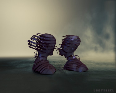 Digital Arts titled "Wantnessless Lovers" by Lostpixel, Original Artwork, Digital Painting
